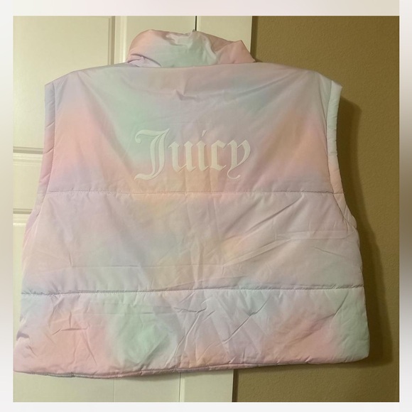Juicy Couture Jackets & Blazers - Juicy Couture Pink crop vest  Jacket